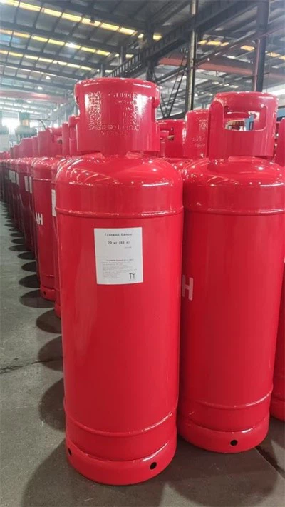 50 litran metallinen nestekaasupullo integroidulla logistiikkaratkaisulla